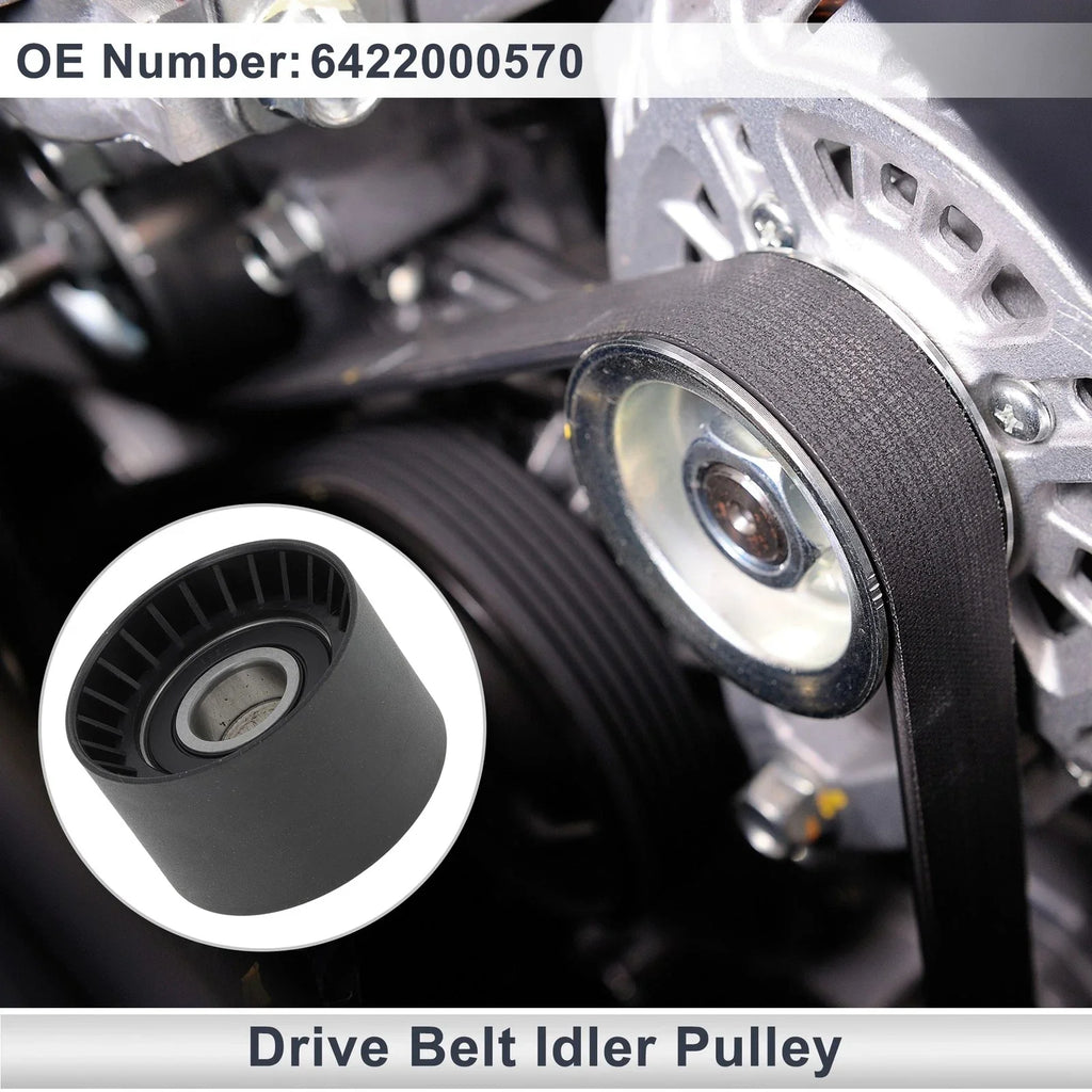 Drive Belt Idler Pulley for Mercedes-Benz M-Class (2005-2011) Black 1 x