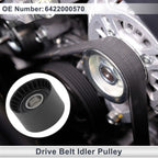 Drive Belt Idler Pulley for Mercedes-Benz M-Class (2005-2011) Black 1 x