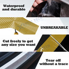 Carbon Fiber Door Sill Vinyl Scratch Protection Cover for 3D/4D (-)