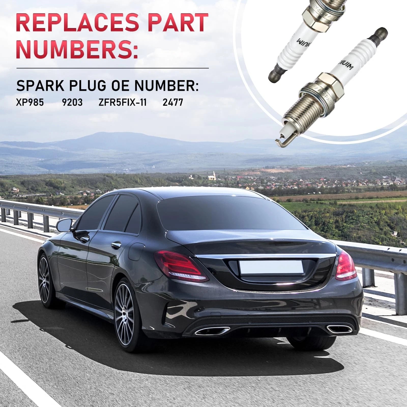4X Iridium Spark Plugs for Jeep DJ5 J10 AMC AMX (1978) XP985
