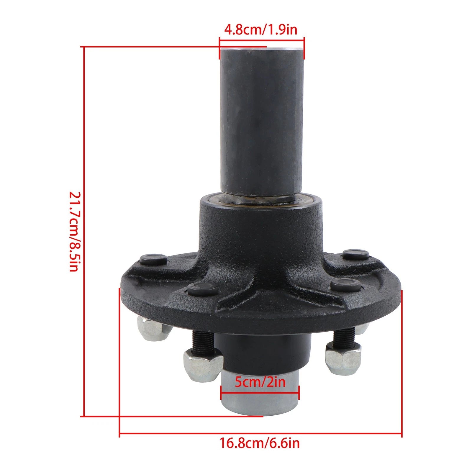 Wheel Hub Kit for 5 on 5.5" Spindle (Pre-Assembled)