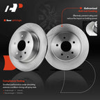 Rear Disc Brake Rotor & Pad Set for Nissan Maxima (2010–2017)