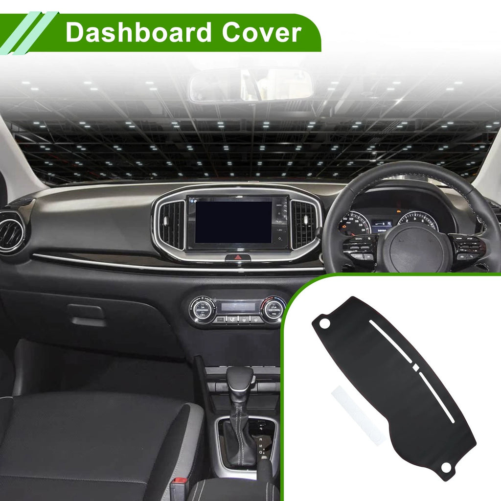 Dashboard Cover for Kia Stonic YB (2017–2023) Dash Mat Carpet Black Red
