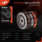 Engine Oil Filter for Jeep Wrangler (1987–1993) Cherokee (1985–1993)