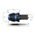 22mm 7/8" Motorcycle Handlebar Grips Bar End Slider Caps for Universal Models