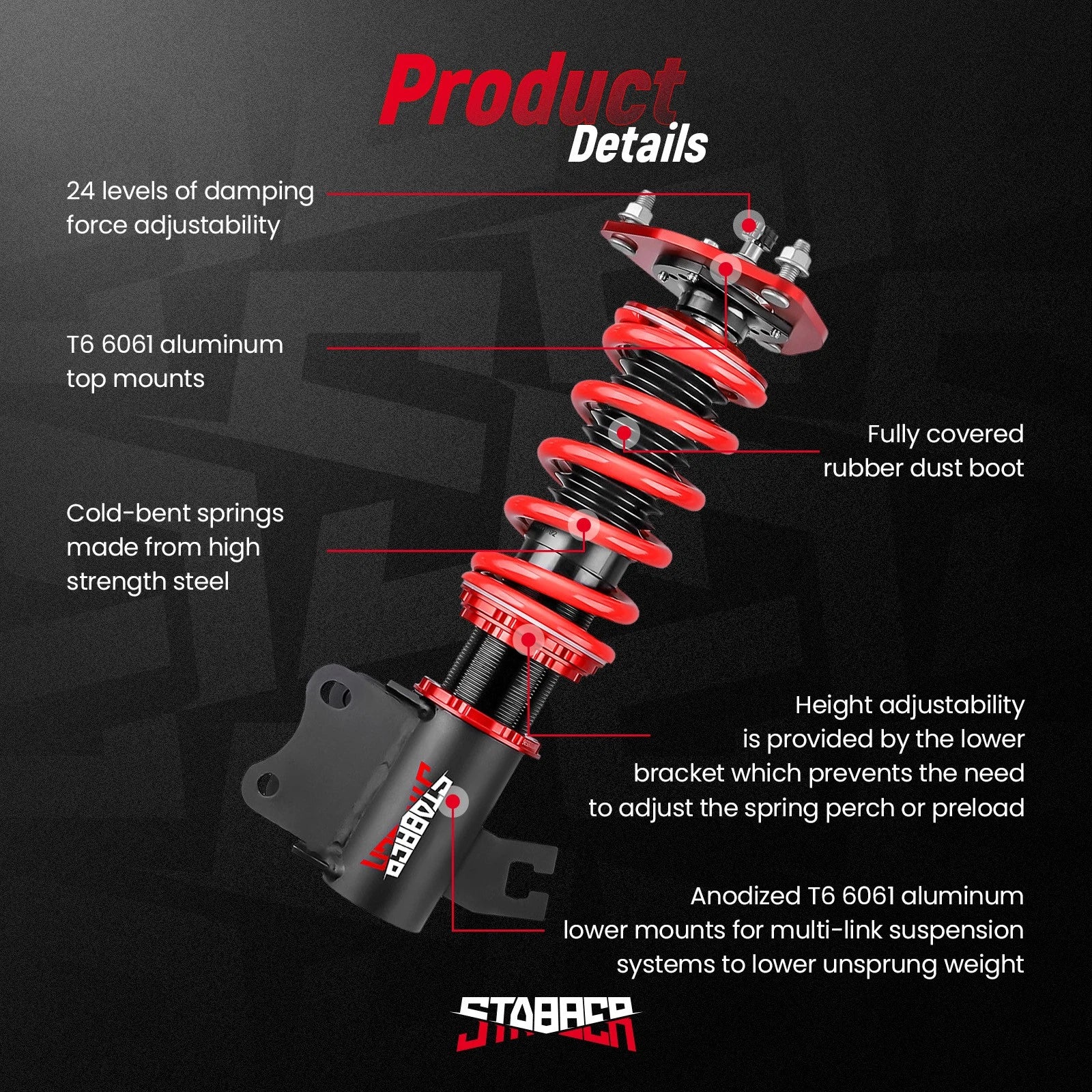Coilovers Lowering Kit for Nissan 240SX (S13) (1989–1994)