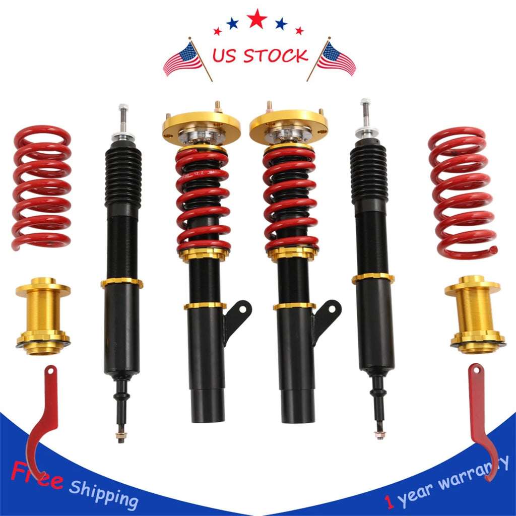 Set of 4 Adjustable Height Coilovers for BMW 3-Series (2006–2013)