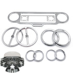 Chrome Skull Inner Fairing Trim Kit for Harley Electra Glide Street Glide (2006–2013)