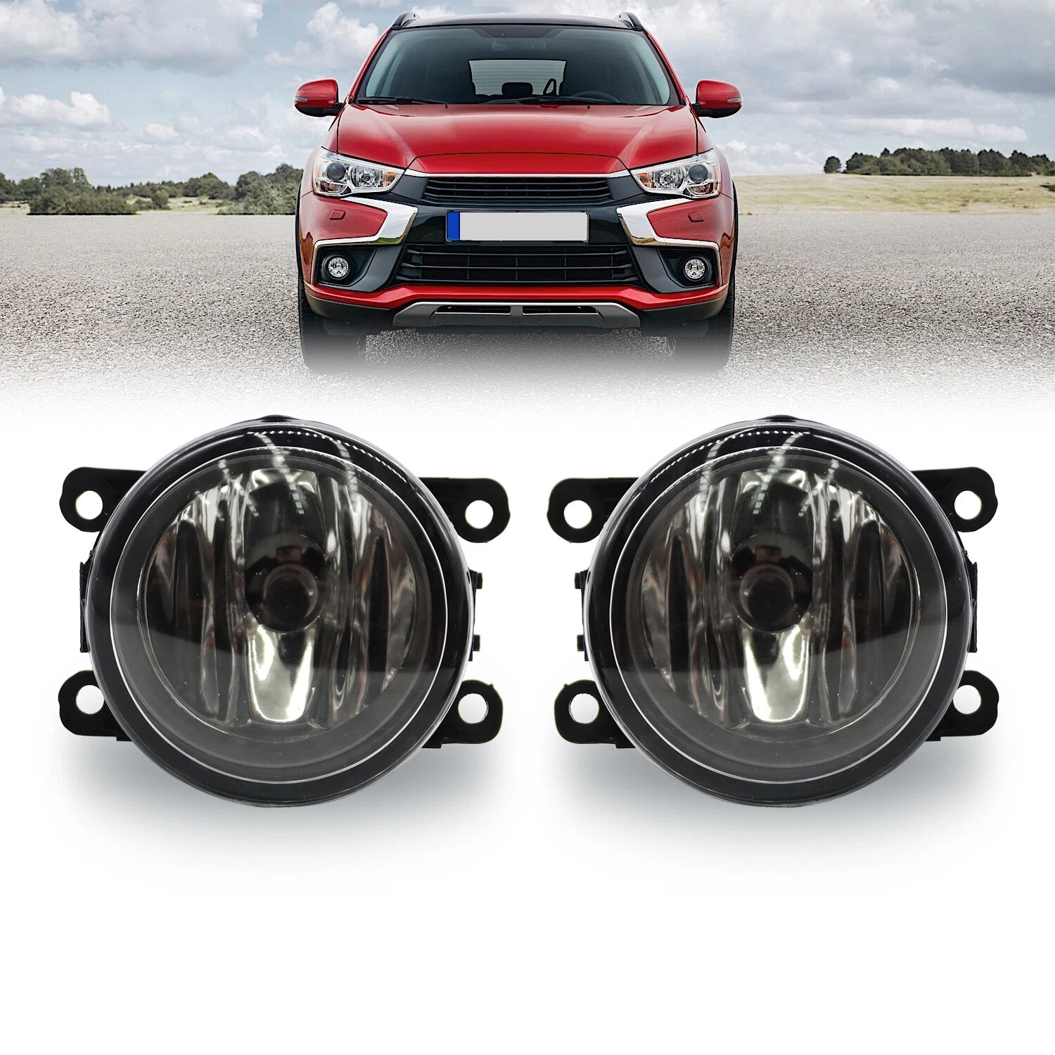 2X Bumper Fog Light Lamp for Mitsubishi Outlander Sport RVR ASX Eclipse (2011–2021)