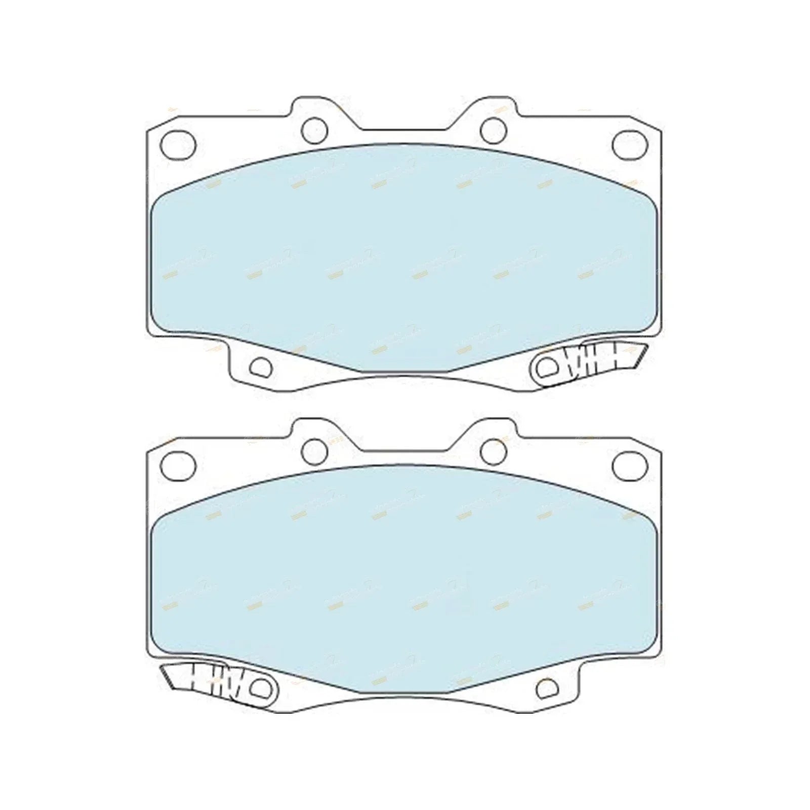 HD Front Disc Brake Pads for Hilux GGN25 KUN25 KUN26 TGN26 (2005–2016)