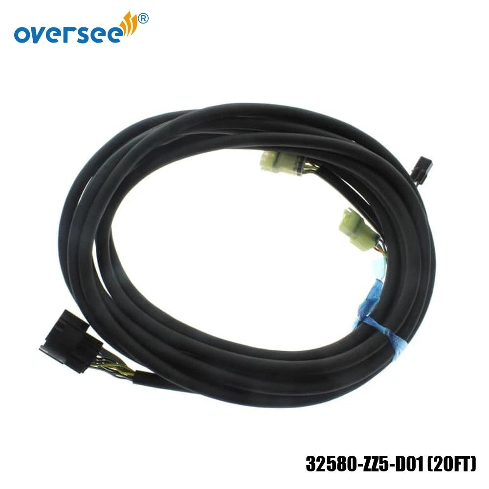 20FT Cable Assembly for Honda Outboard 50-225HP (32580-ZZ5-D01, 32580-ZZ5-600)