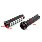 Chrome Handlebar Hand Grips for Harley Heritage Softail Dyna