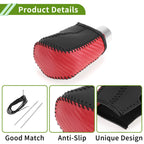 1 Pc Gear Shift Knob Cover for Honda Civic (2016–2021) Red Carbon Fiber