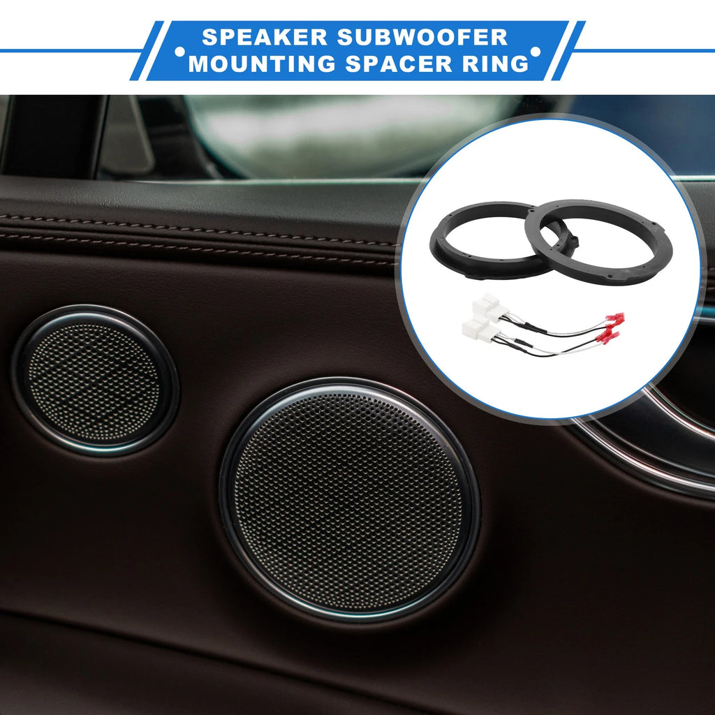 Set of 2 Speaker Spacer Rings for Ford Edge (6.5")