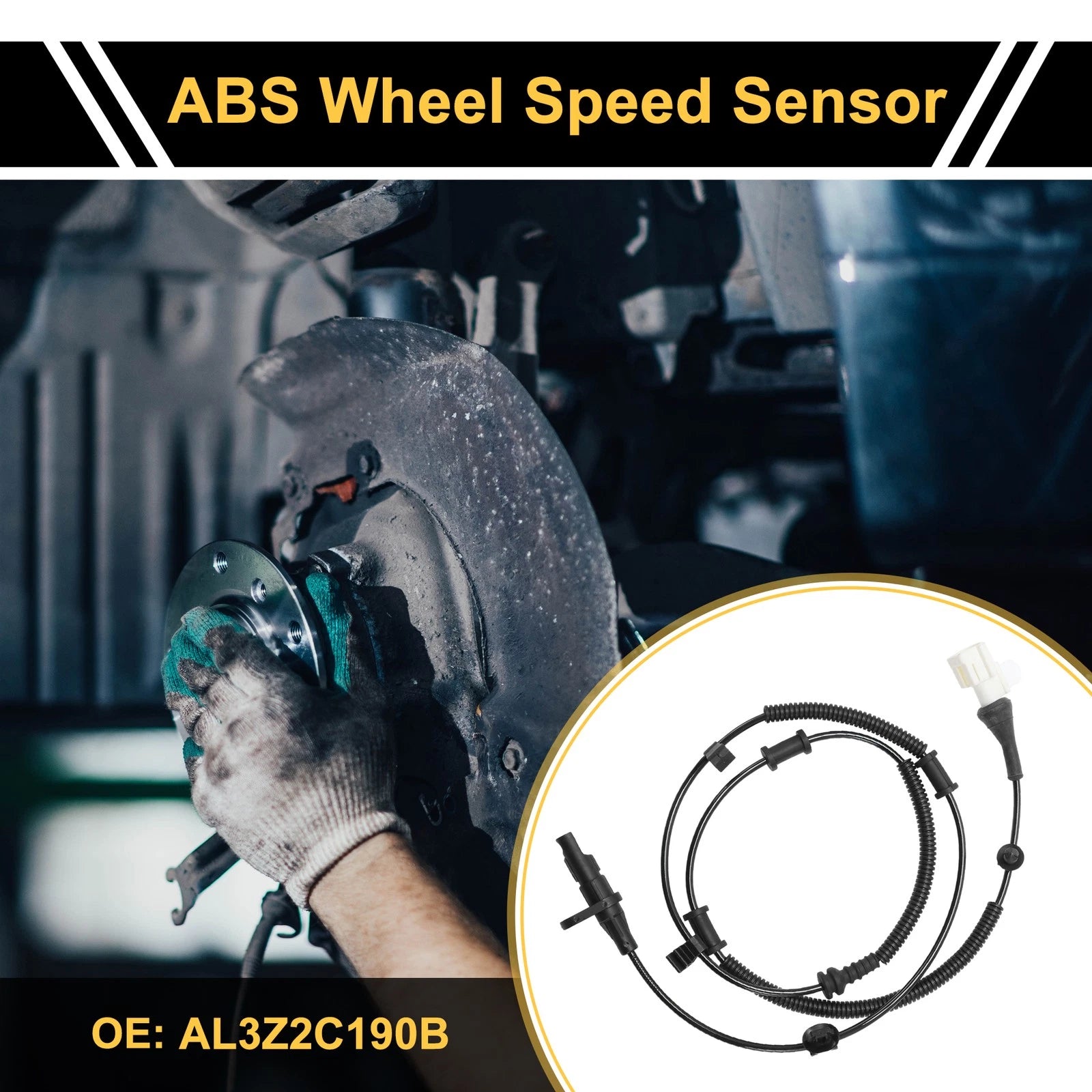 ABS Wheel Speed Sensor No.AL3Z2C190B for Ford F-150 (2010) Rear Left