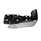 Replacement Chrome Steel Passenger Side Rear Bumper End w/o Park Assist Sensor