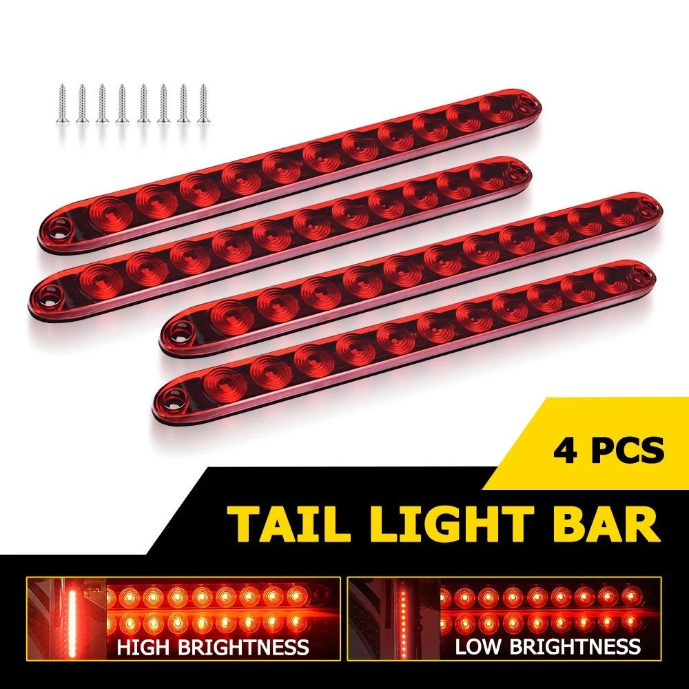Set of 4 11LED Light Bars for Truck Trailer (15 Inch)