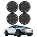 Set of 4 Wheel Rim Covers for Tesla Cybertruck (2021–2023) Matte Black