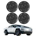 Set of 4 Wheel Rim Covers for Tesla Cybertruck (2021–2023) Matte Black