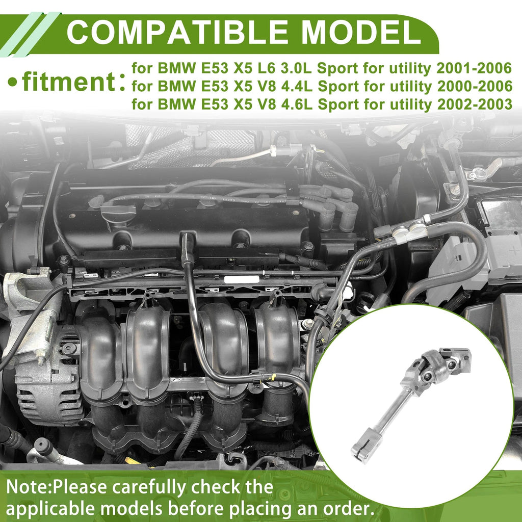 Steering Column Shaft for BMW X5 E53 (2001–2006) No. 32306758076 Metal