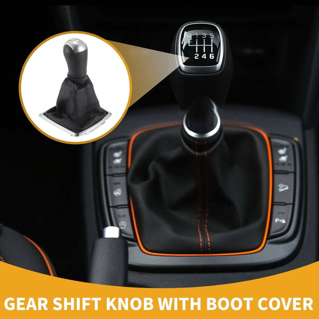 6 Speed Gear Shifter Knob with Cover for Ford Focus MK2 (2004–2008)