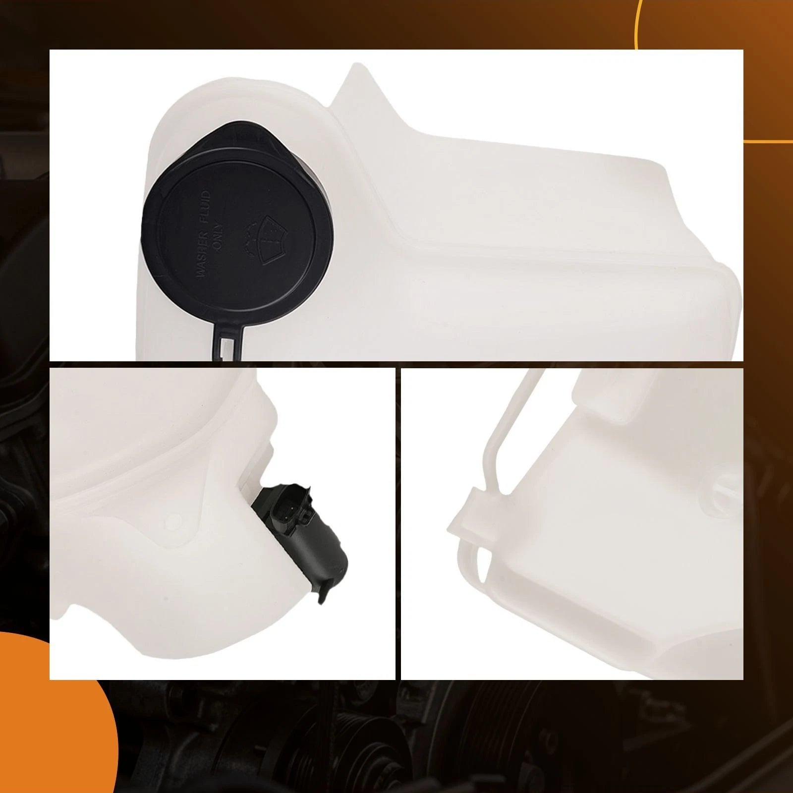 Windshield Washer Tank with Pump for Toyota Corolla Chevrolet Prizm (1998-2002)