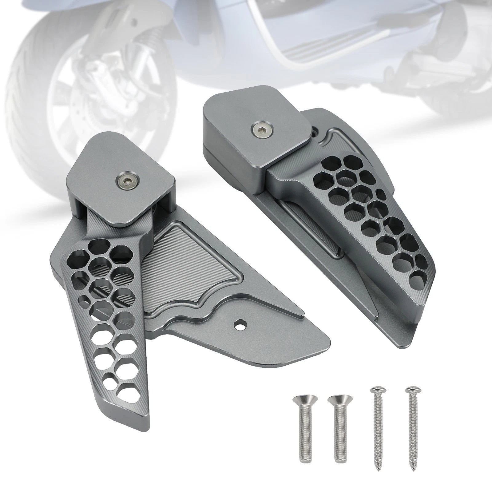 Rear Footrests Foot Pegs for Vespa Primavera/Sprint 125 150 (2017–2020)