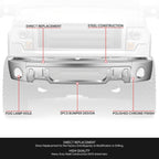 Front Bumper Face Bar for Ford F-150 (2009–2014) - Chrome, Fog Light Hole
