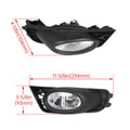 Bumper Fog Lights Driving Lamps w/Switch for Honda Civic 4-Door Sedan (2009–2011)