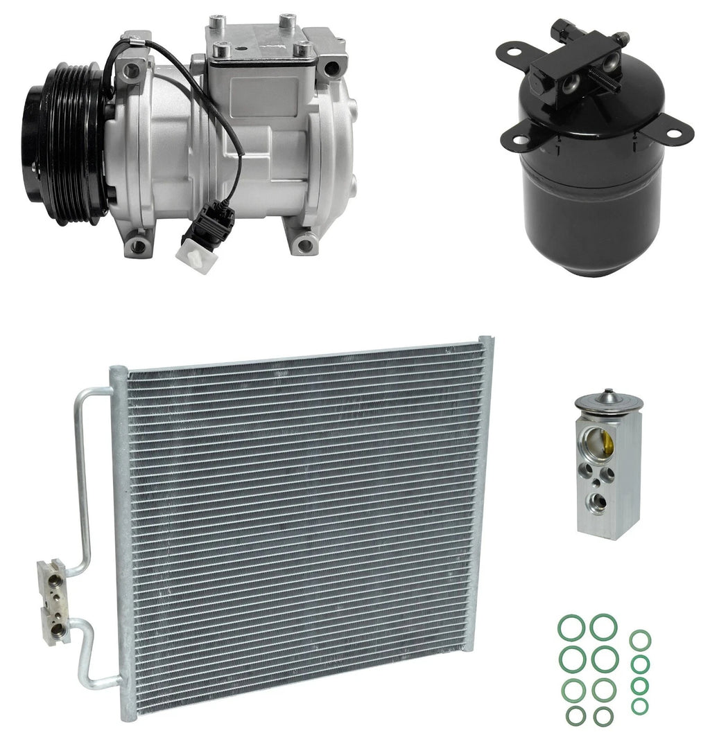 AC Compressor Kit With Condenser for BMW 525i 2.5L (1991–1991)