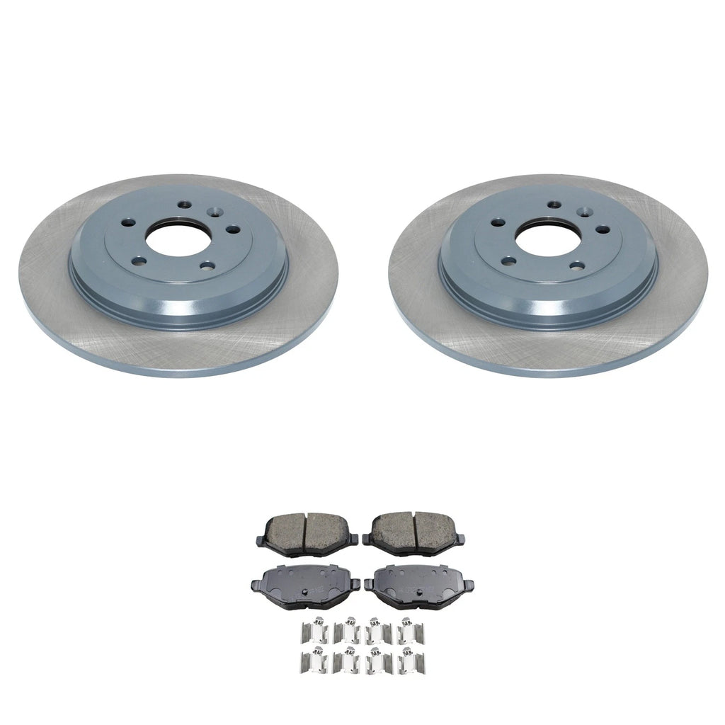 DuraGo Rear Rotors & Akebono ProACT Ceramic Brake Pads Kit for Explorer MKT (2010–2019)