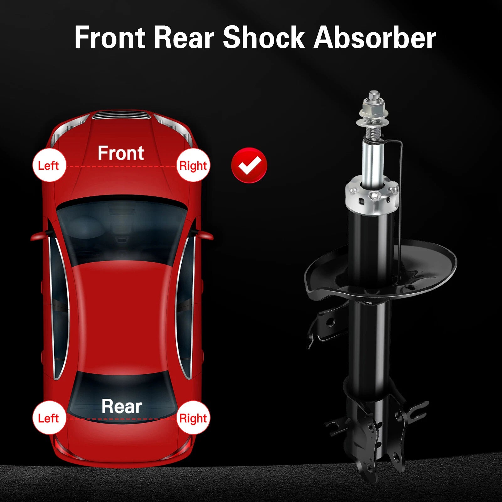 Front Shocks Struts Pair for Chevy Aveo Aveo5 Pontiac G3 Wave (2004-2011)