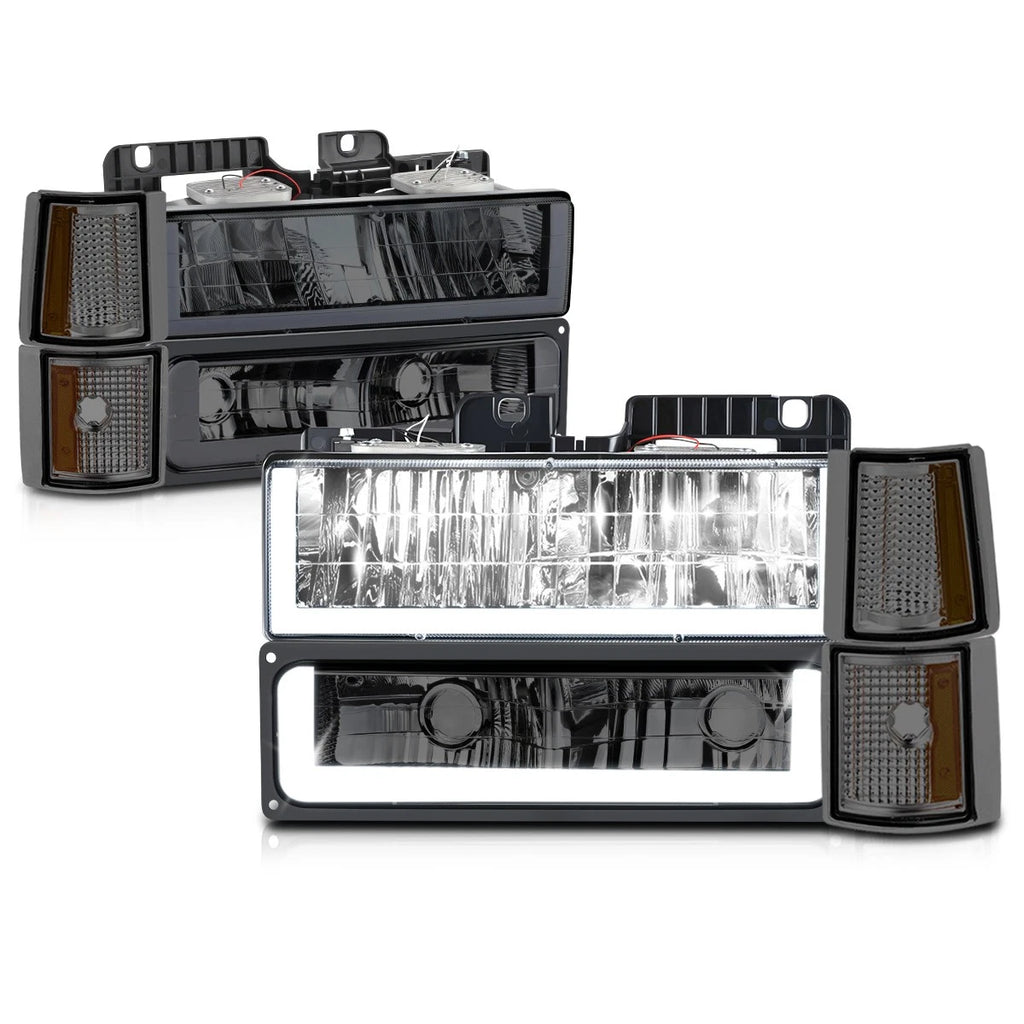 Full LED Black Housing Projector Fog Lights for Freightliner Cascadia (2008–2017)