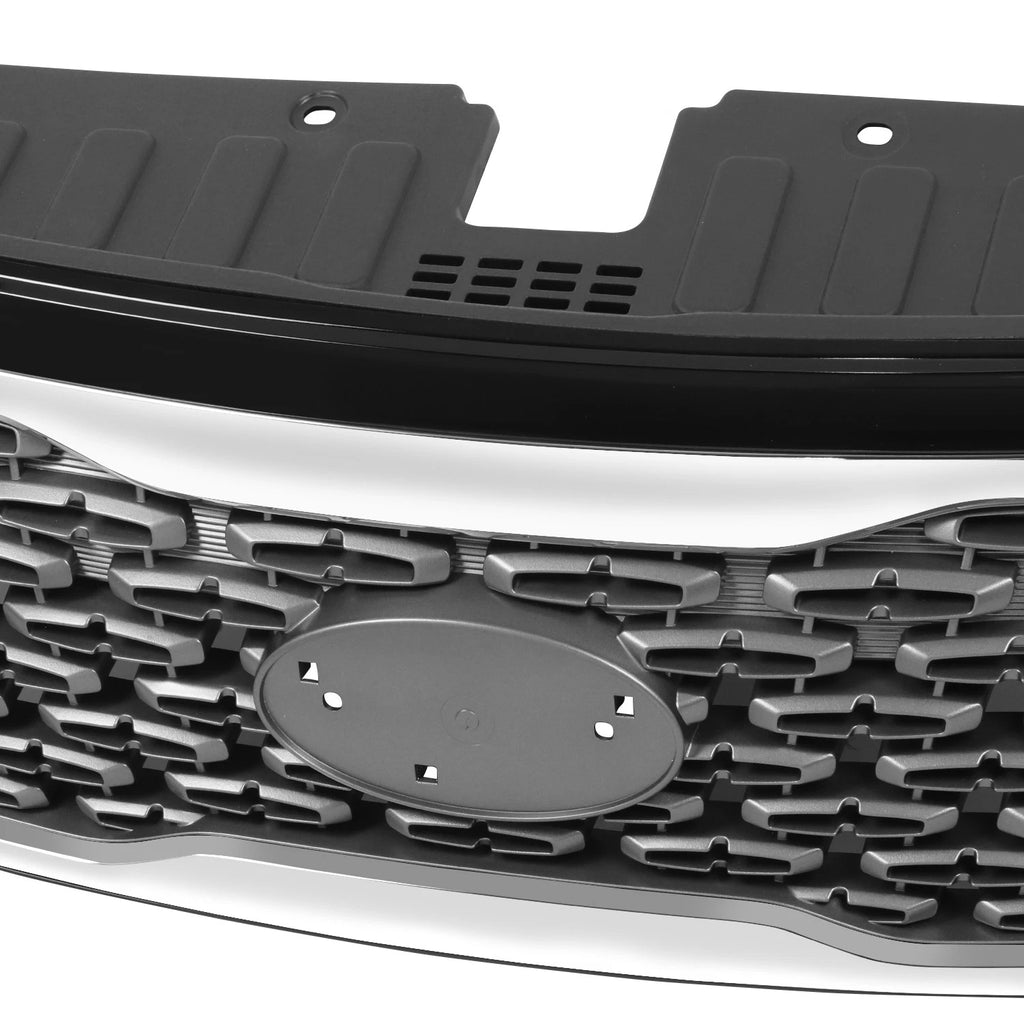 Front Grille Bumper for Kia Sorento (2014–2015) w/Chrome Molding, OE Style