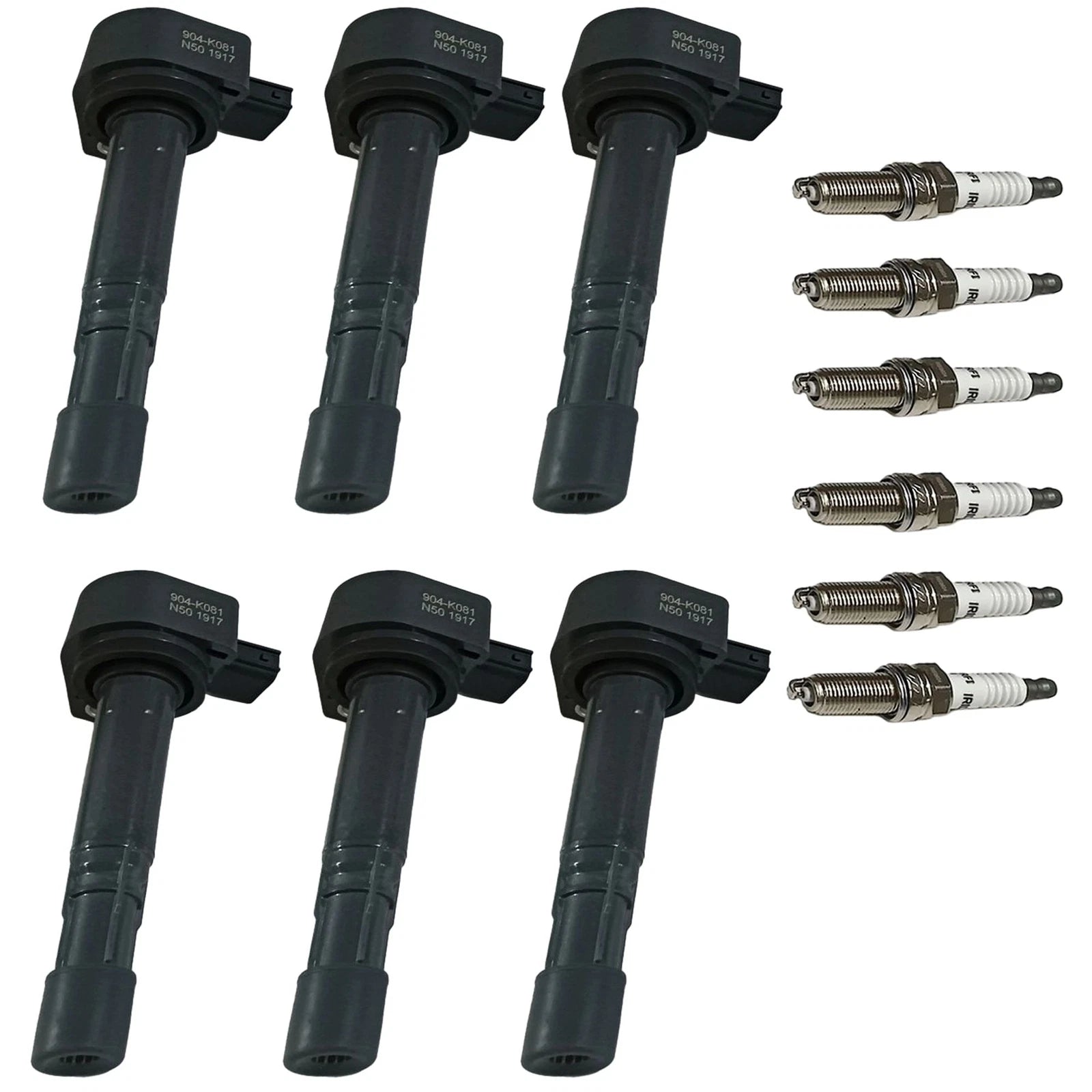 6X Ignition Coil & Spark Plug for Honda Ridgeline (2006–2008) UF400