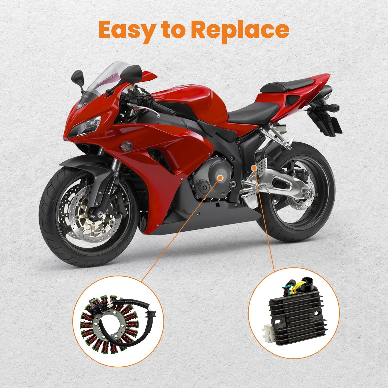 Stator & Regulator Rectifier for Honda CBR1000RR (2004-2007)