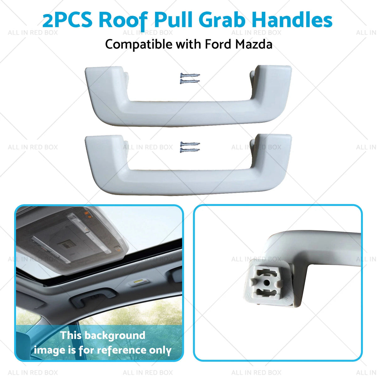 2X Roof Pull Grab Handles for Ford Ranger T6 T7 Mazda BT50 (2012–2019)