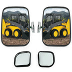 Magnetic Rearview Mirrors for John Deere Gehl Skid Steer Loader (W/Convex)