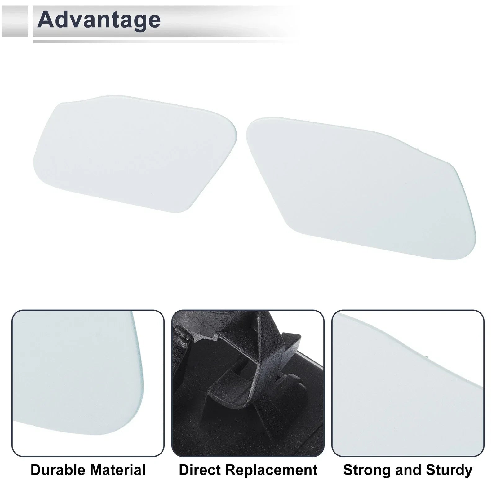 Washer Nozzle Cover Caps for BMW X3 Unpainted