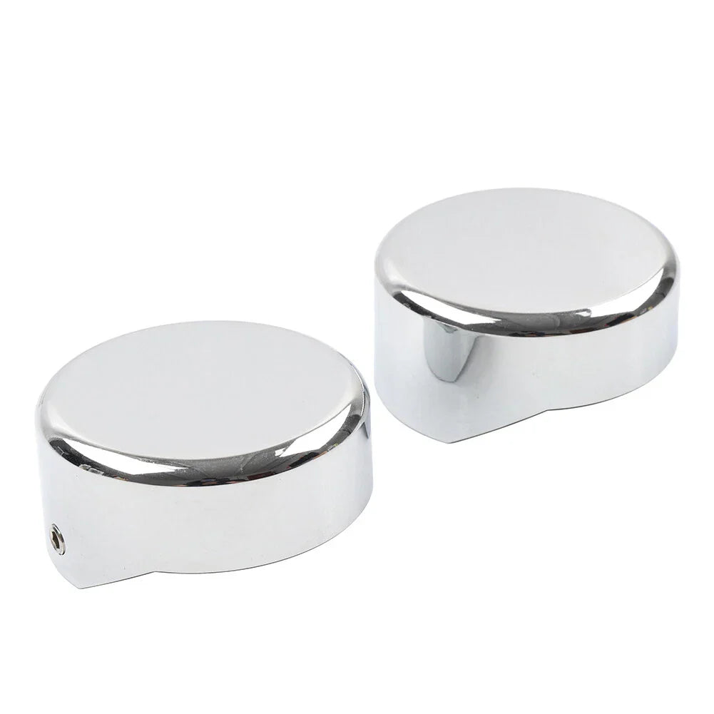 Chrome CNC Upper Fork Caps for Harley Softail Breakout FXBR FXBRS (2018-23)