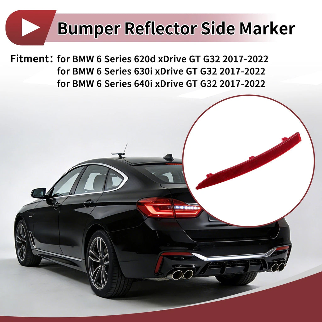 Rear Left Bumper Reflector No. 63147391647 for BMW 6 Series (2018–2023)