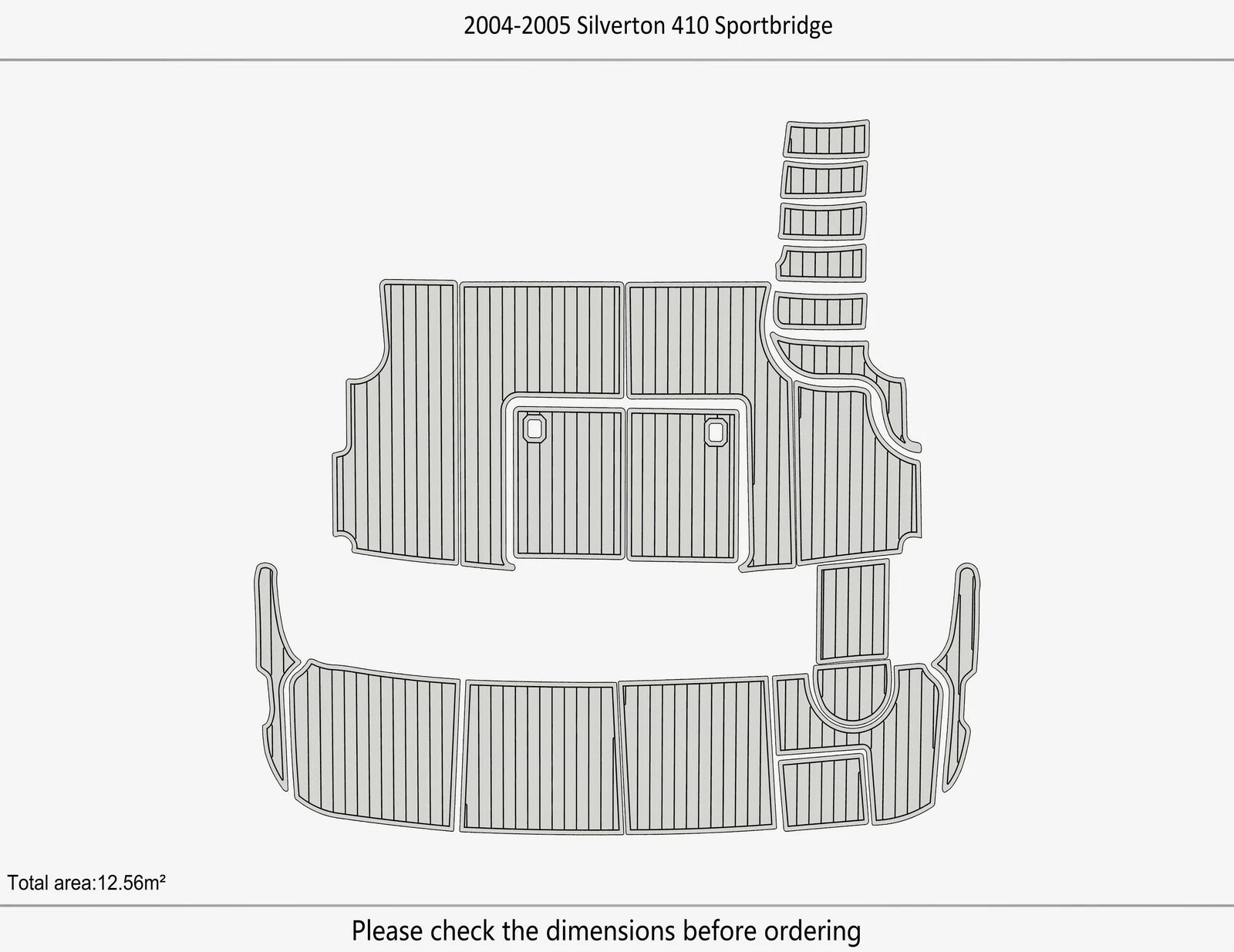EVA Foam Pad Flooring Mat for Silverton 410 Sportbridge (2005)