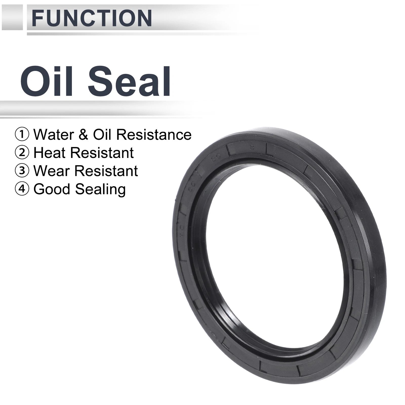 Set of 5 Oil Seal Rotary Shaft Seal NBR Rubber 60x80x8mm