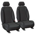 Front Grey Canvas Seat Covers for Ford Everest UA (2015 - 2019)