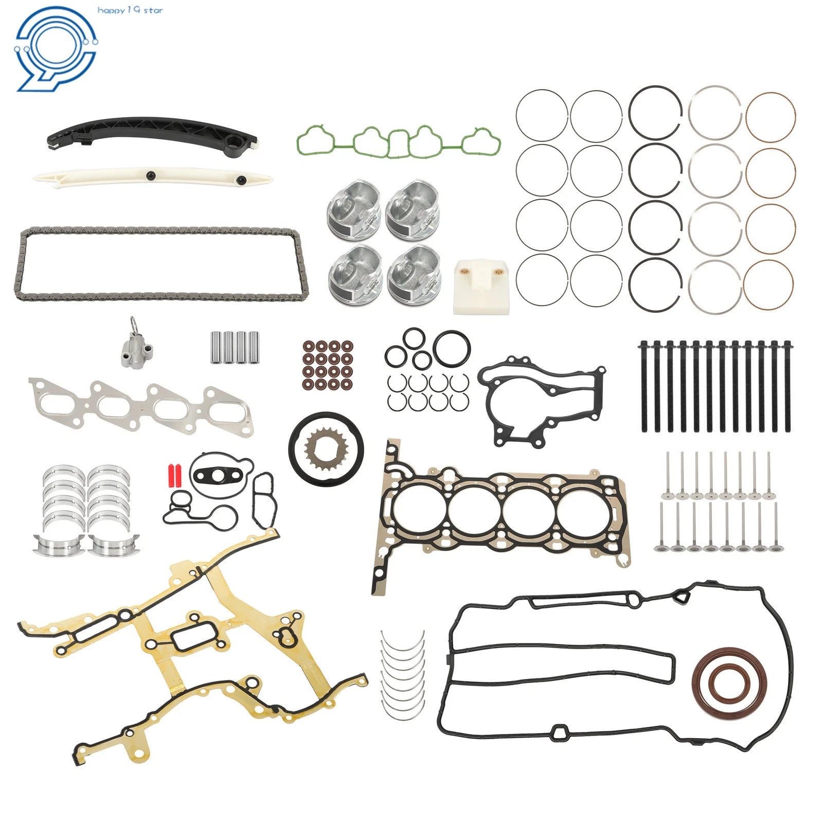 Engine Pistons Overhaul Kit for Chevy Cruze Buick 1.4L Turbo (2011–2016)