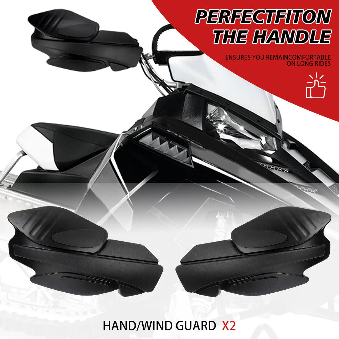 Hand Guards Pair for Polaris Scrambler Sportsman 400 450 570 800 XP 1000 (2010–2023)
