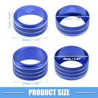 Set of 3 Power Volume Tune 4WD Switch Knob Covers for Toyota Tundra (2014–2023)