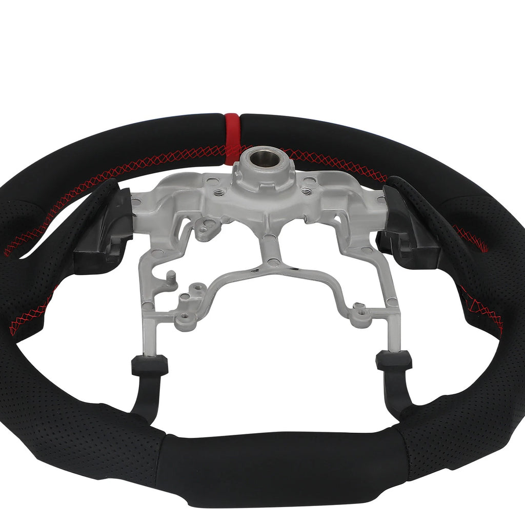 Leather Steering Wheel for Toyota Tundra Tacoma (2012–2023) Black