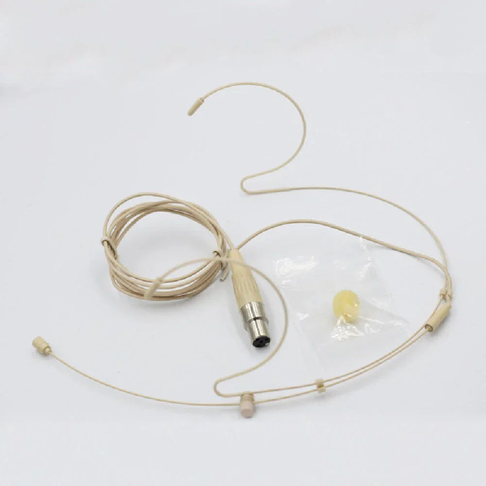 XLR 4Pin TA4F Headset Microphone for Shure Headband Mic Bodypack Transmitter