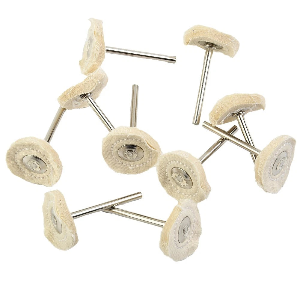 Polishing Wheel Buffing Pad for Metal Polisher Tool T-shaped White